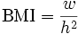 body mass index