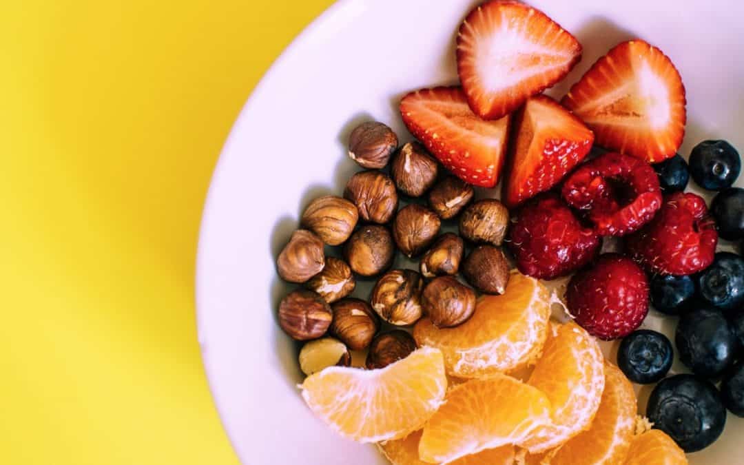 assorted fruits on plate