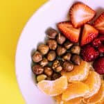 assorted fruits on plate
