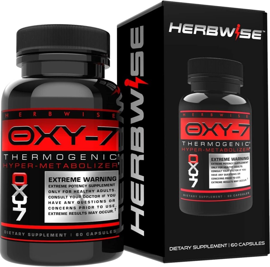 Herbwise Oxy-7 Thermogenic Fat Burner Hyper-Metabolizer, Diet Pill, Appetite Suppressant, Weight Loss Pills for Women and Men, 60 Veggie Capsules : Health  Household