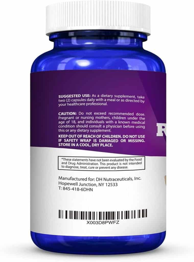 Resveratrol 1000mg /Serving 180 Vegetarian Capsules Antioxidant Dietary Supplement Max Strength Trans Resveratrol Pills for Heart Health all Natural Formula Pure Polygonum Cuspidatum Japanese Knotweed