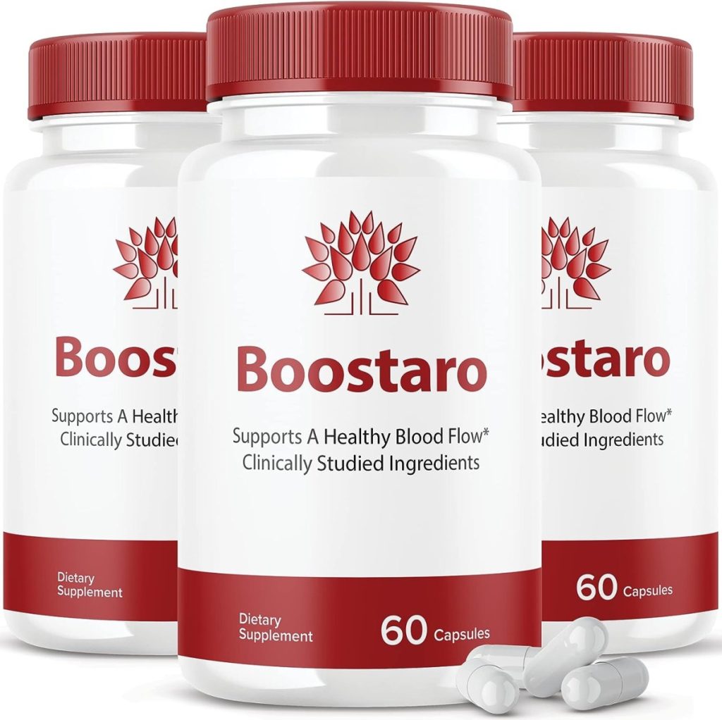 (3 Pack) Boostaro Pills - Official Formula Boostaro - Boostaro Supplement Capsules Extra Strength Formula Boostaroo Formula, Boostaro with Advanced Formula Ingredients Maximum Strength (180 Capsules)