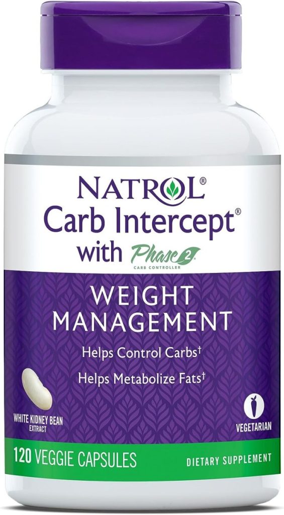 alli Weight Loss Diet Pills, Orlistat 60 mg Capsules, Non Prescription Weight Loss Aid, 120 Count Refill Pack  Natrol Carb Intercept with Phase 2 Carb Controller Capsules, White Kidney Bean Extract