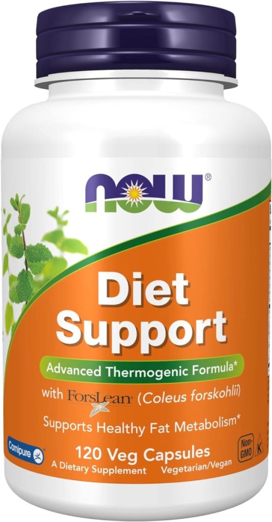 NOW Supplements, Diet Support with ForsLean® (Coleus forskohlii), 120 Veg Capsules