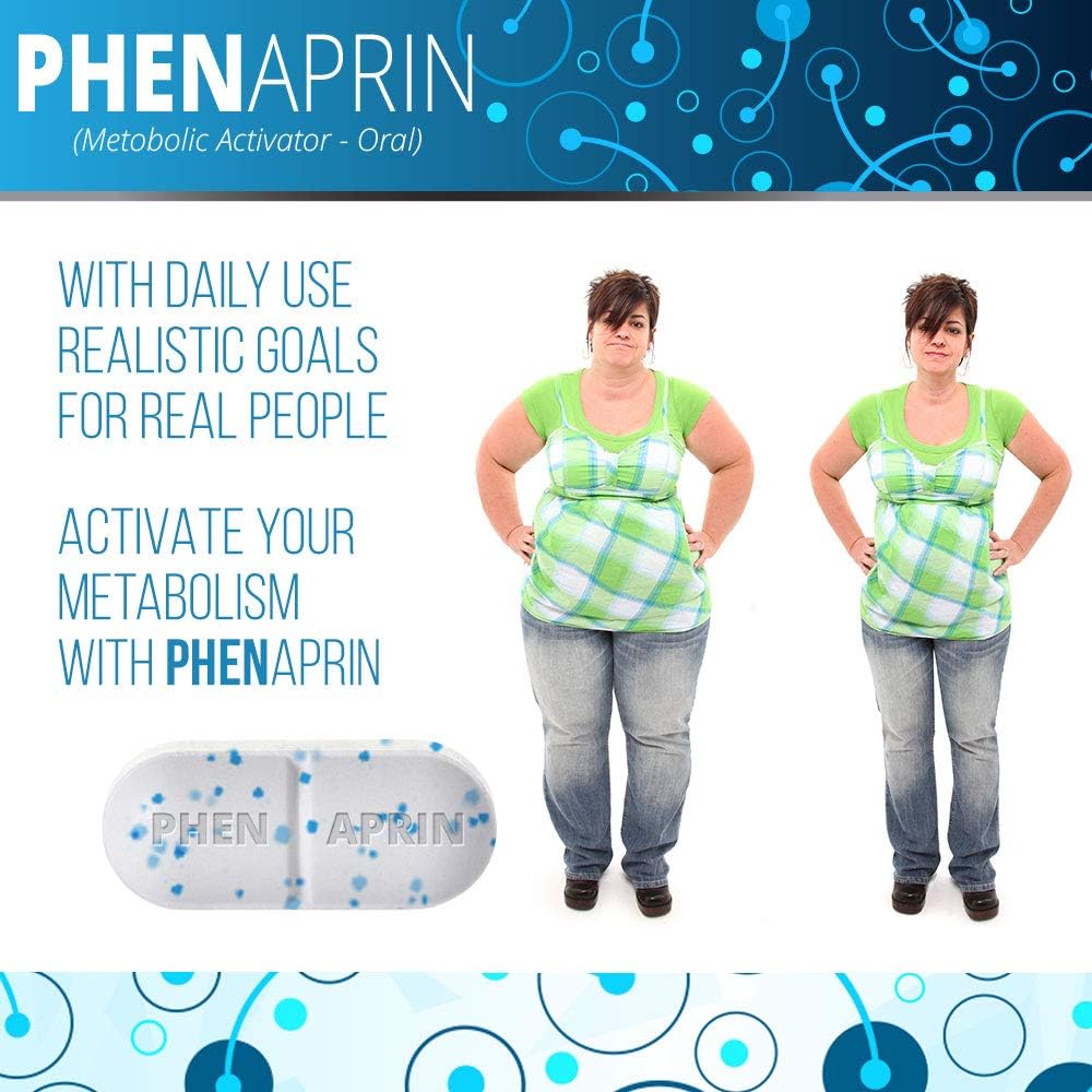 PhenAprin Diet Pills Weight Loss and Energy Boost for Metabolism – Optimal Fat Burner and Appetite Suppressant Supplement. Helps Maintain and Control Appetite, Promotes Mood  Brain Function.